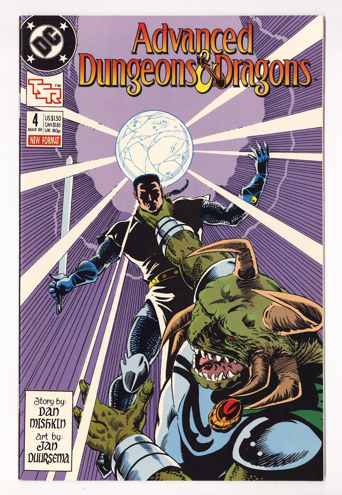 Advanced Dungeons & Dragons Comic Book 4 High Grade (1989) 