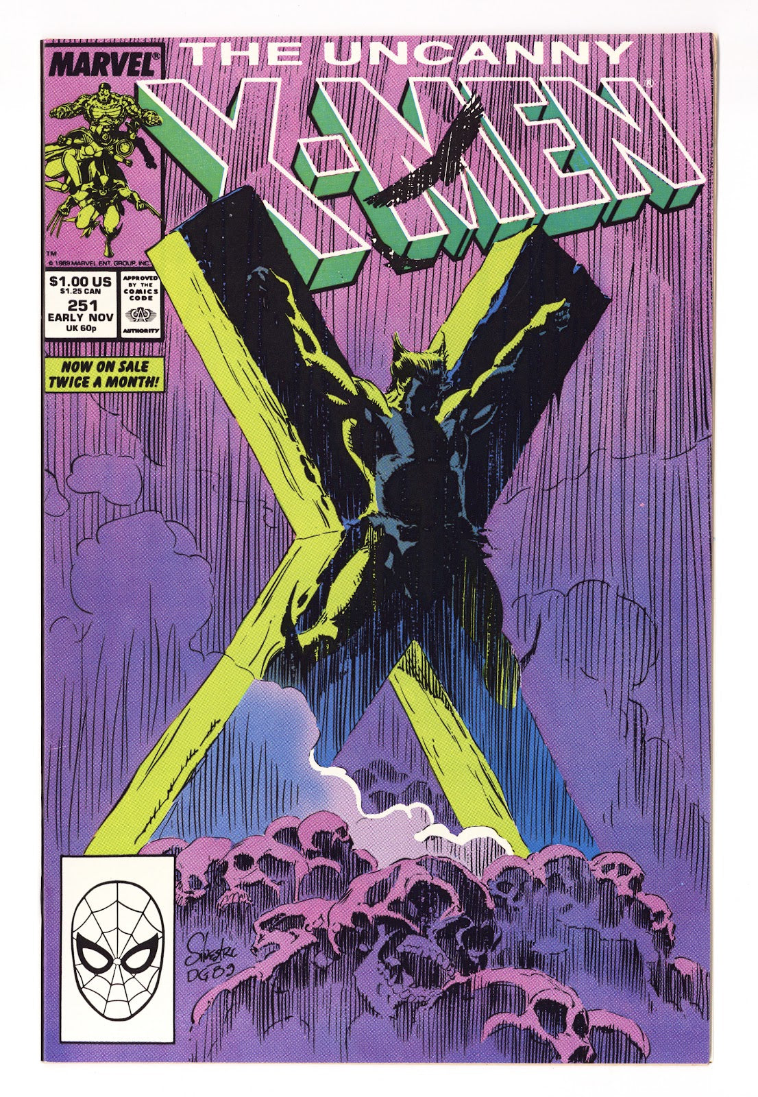 The Uncanny X-Men Vol 1 251  VF+ (8.5)   (1989)     