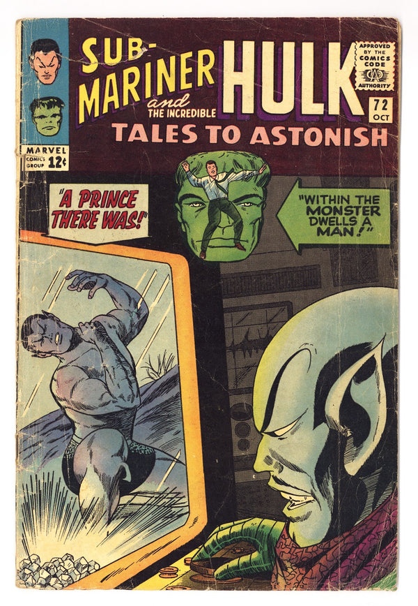 Tales to Astonish Vol 1 72  GD/VG (3.0)   (1965)