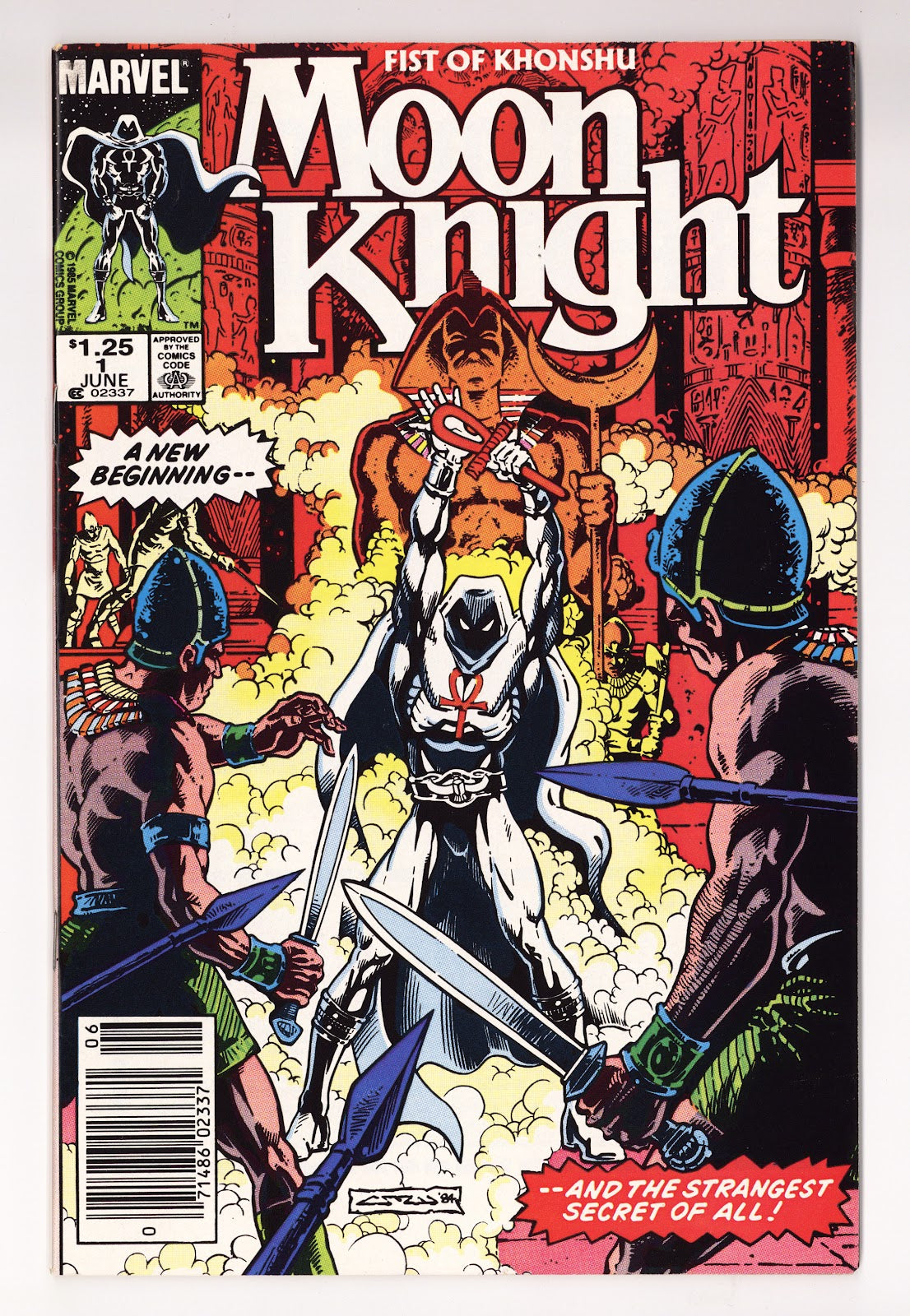 Moon Knight Vol 2 1 Mid Grade (1985) Newsstand 