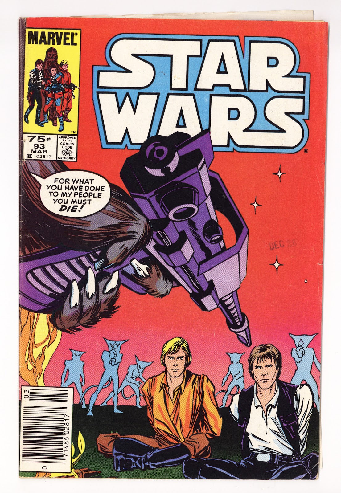 Star Wars Vol 1 93  Low Grade   (1985)   Canadian Price Variant