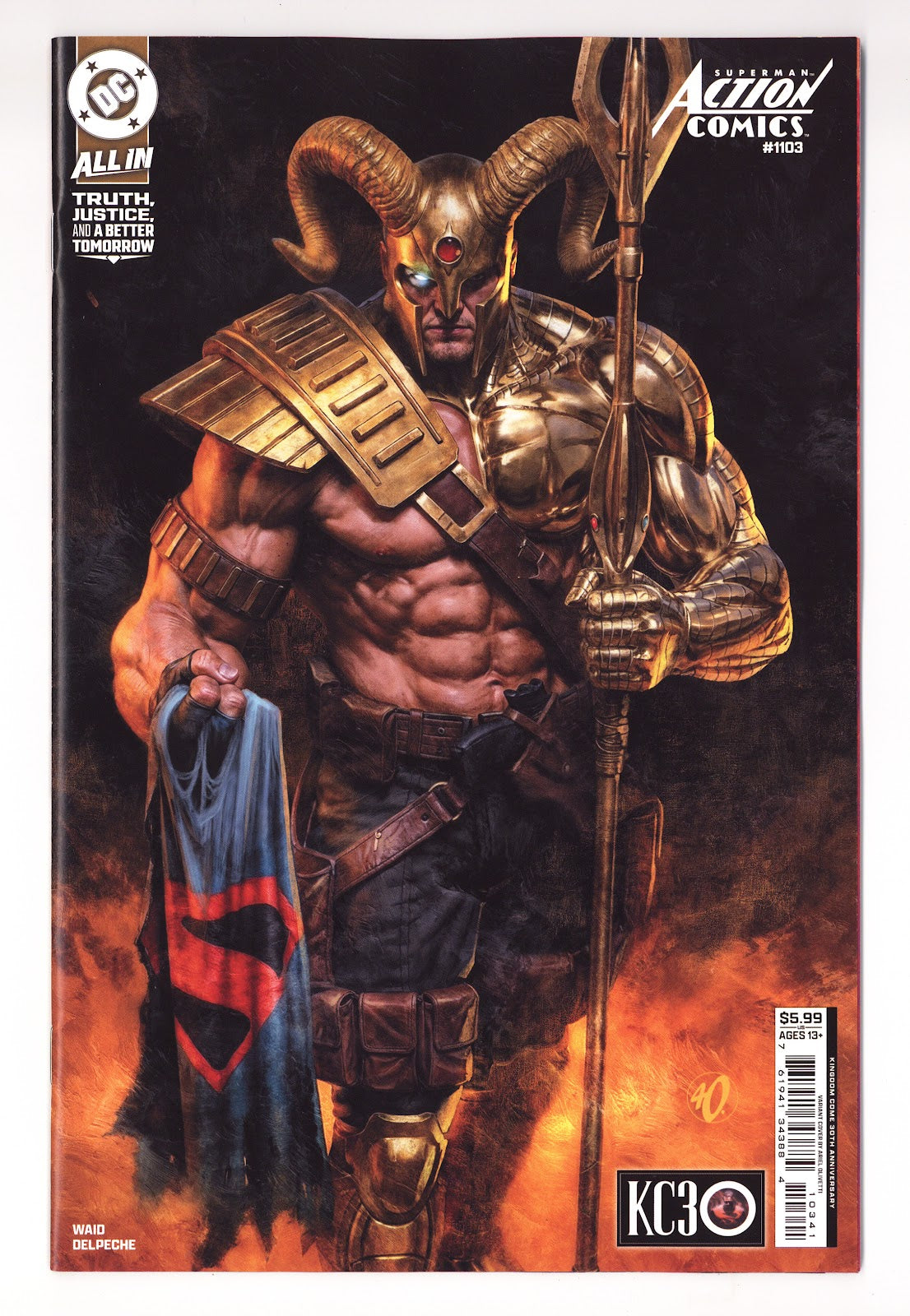 Action Comics Vol 3 #1103 (2026) Olivetti Variant