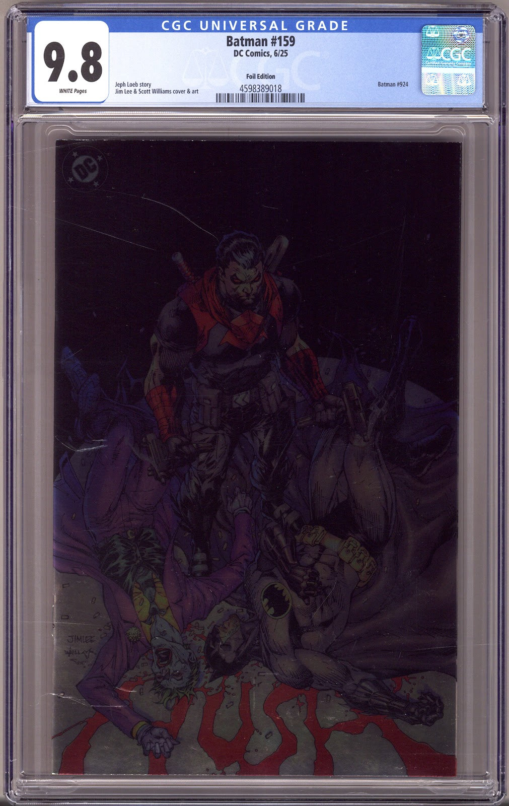 Batman Vol 3 159 CGC 9.8 (NM/M)   (2025) Lee Foil  Variant  