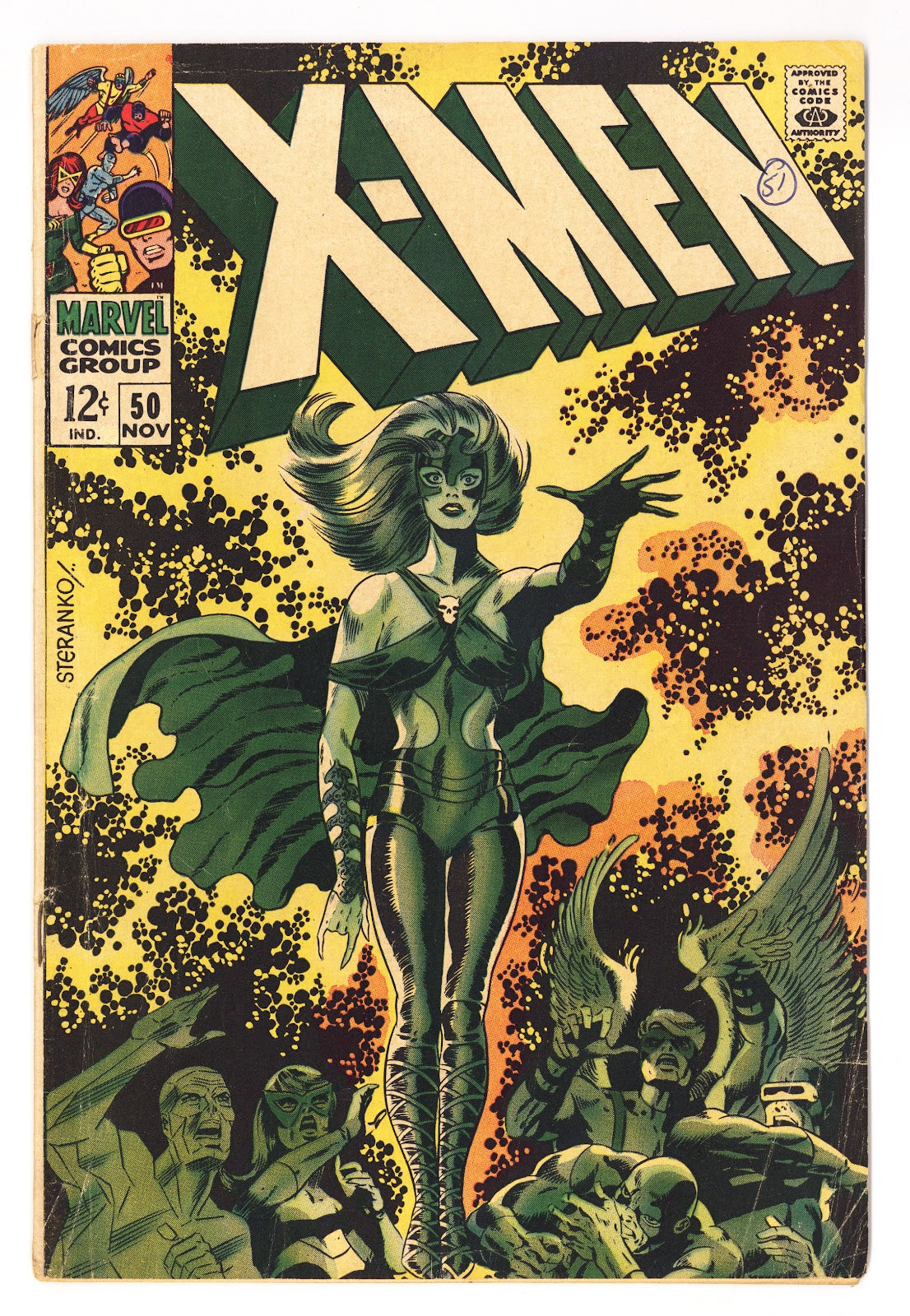 The X-Men Vol 1 50 VG (4.0) Apparent, 1st Wrap Missing (1968) 