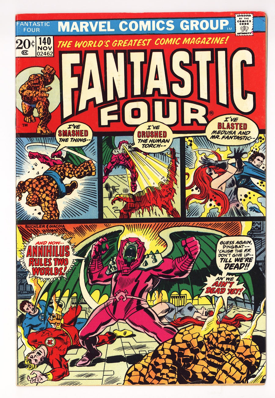 Fantastic Four Vol 1 140  FN+ (6.5) Colour Touch  (1973)