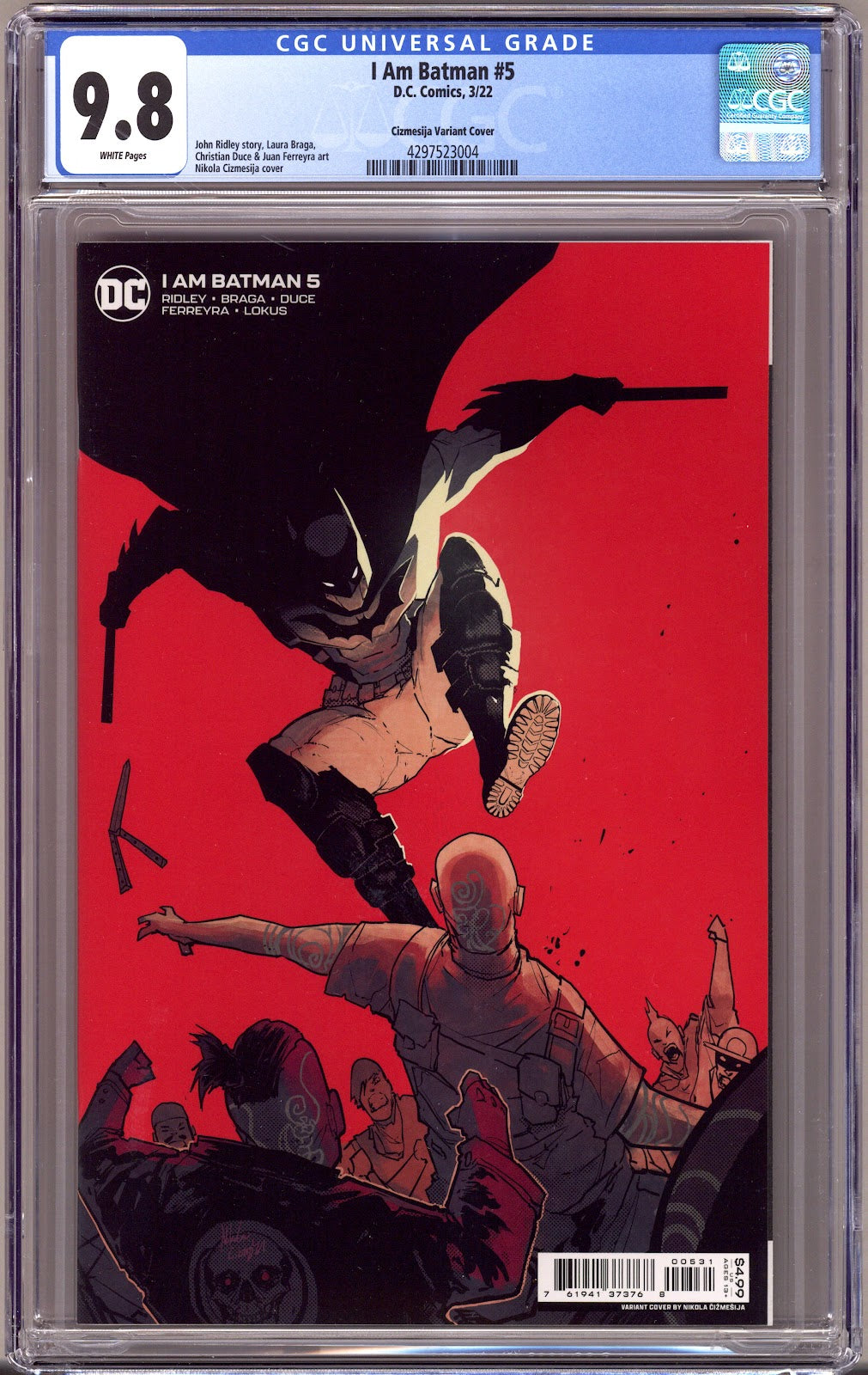 I Am Batman   5 CGC 9.8 (NM/M)   (2022) Cizmesija   Variant  