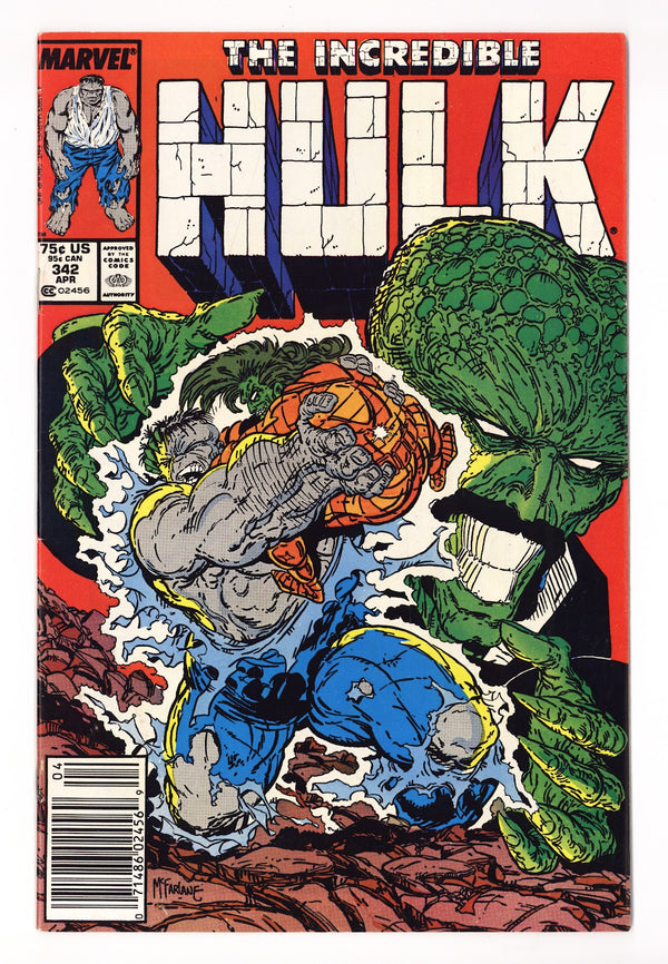 The Incredible Hulk Vol 1 342 FN+ (6.5) (1988) Newsstand