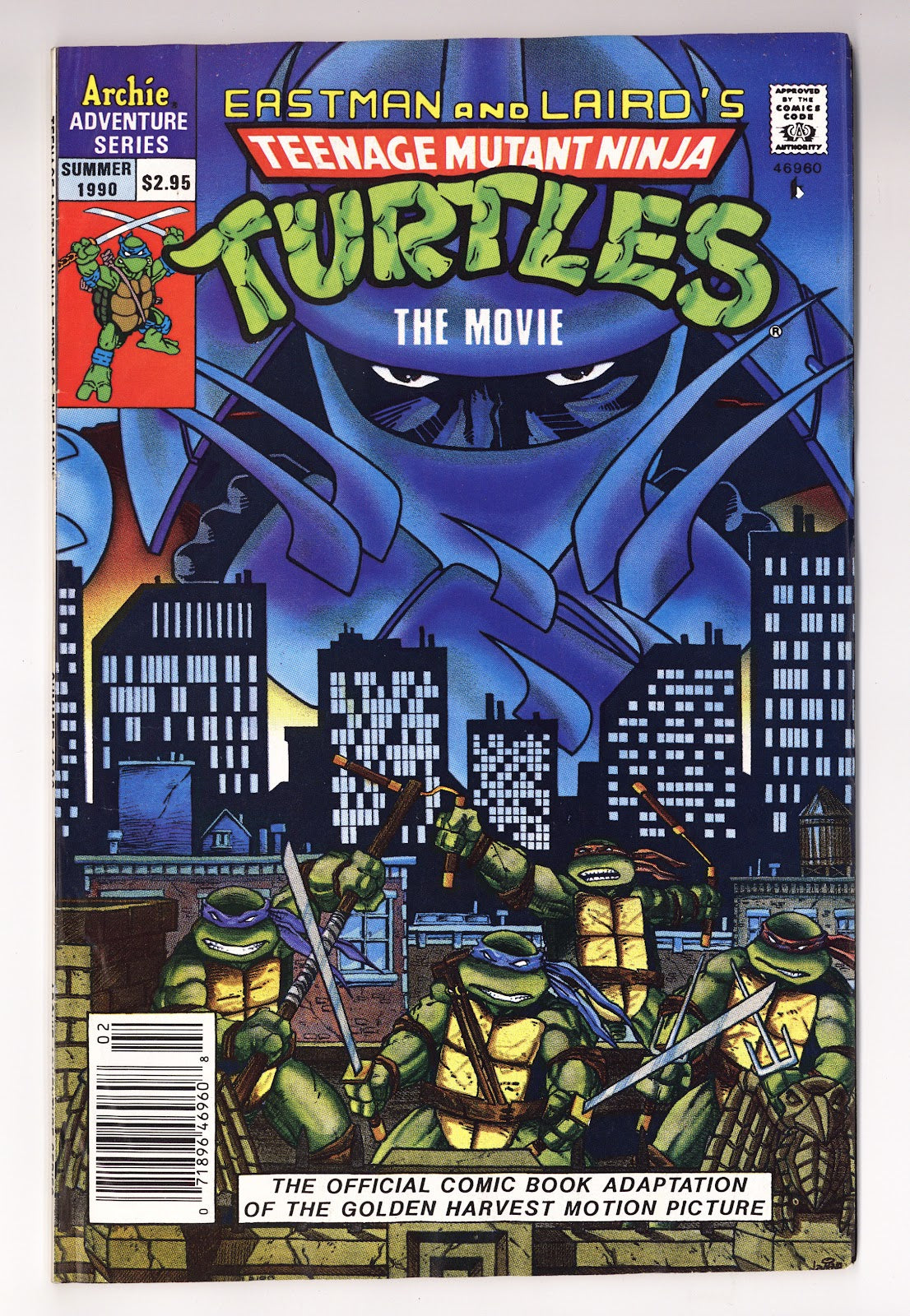 Teenage Mutant Ninja Turtles Adventures [Movie Adaptation]   [nn]  VG/FN (5.0)   (1990)   Canadian  
