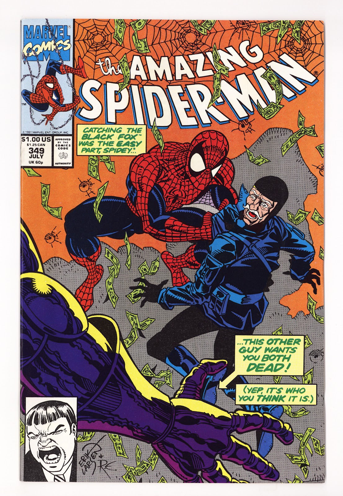 The Amazing Spider-Man Vol 1 349  High Grade   (1991)   Direct  