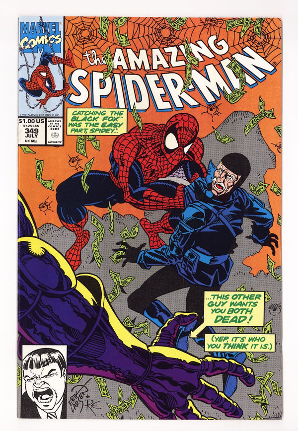 The Amazing Spider-Man Vol 1 349  High Grade   (1991)   Direct