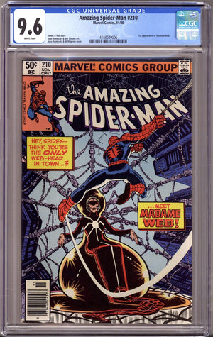The Amazing Spider-Man Vol 1 210 CGC 9.6 (NM+) (1980) Newsstand