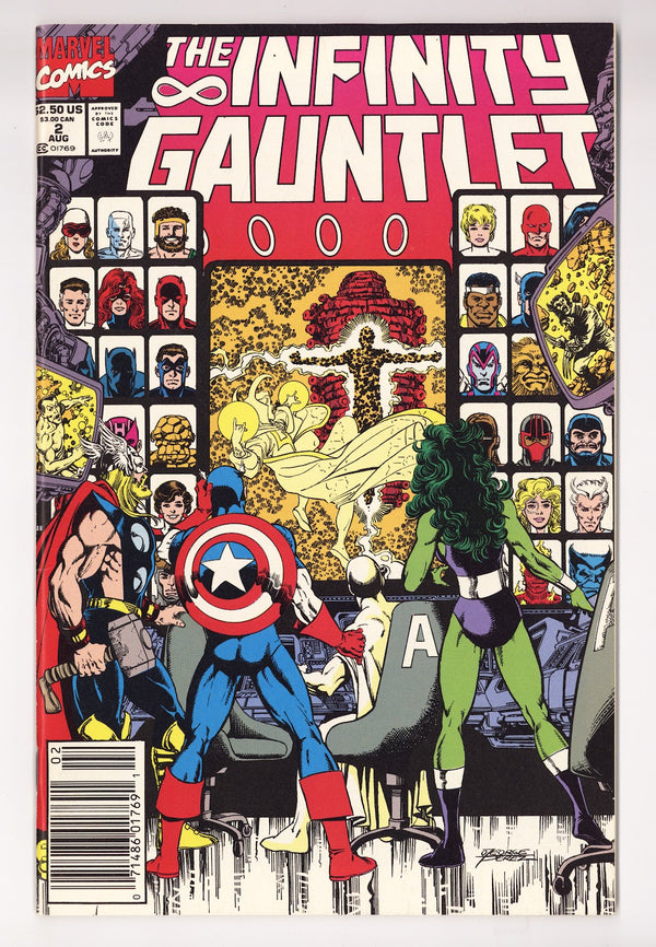 The Infinity Gauntlet Vol 1 2 VF/NM (9.0) (1991) Newsstand