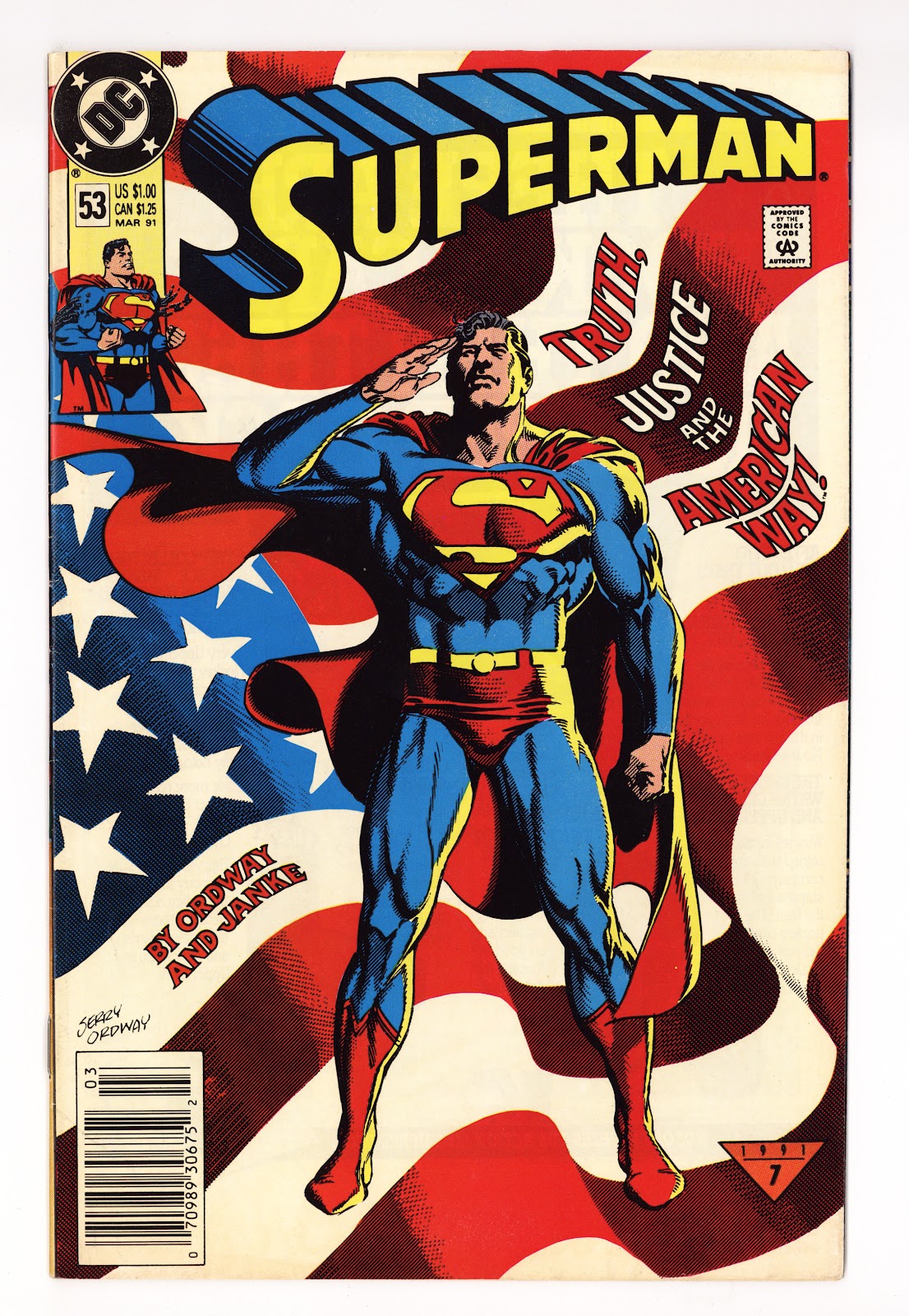 Superman Vol 2 53 Mid Grade (1991) Newsstand 