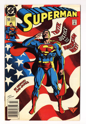 Superman Vol 2 53 Mid Grade (1991) Newsstand