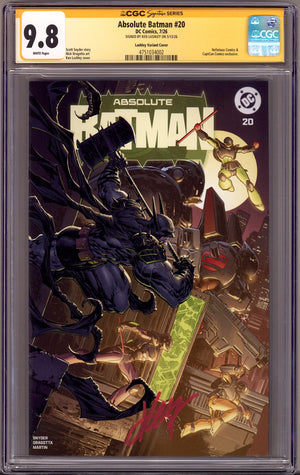 Absolute Batman 20 CGC 9.8 (NM/M) (2026) Lashley Exclusive Variant Signed x1 Cover Ken Lashley
