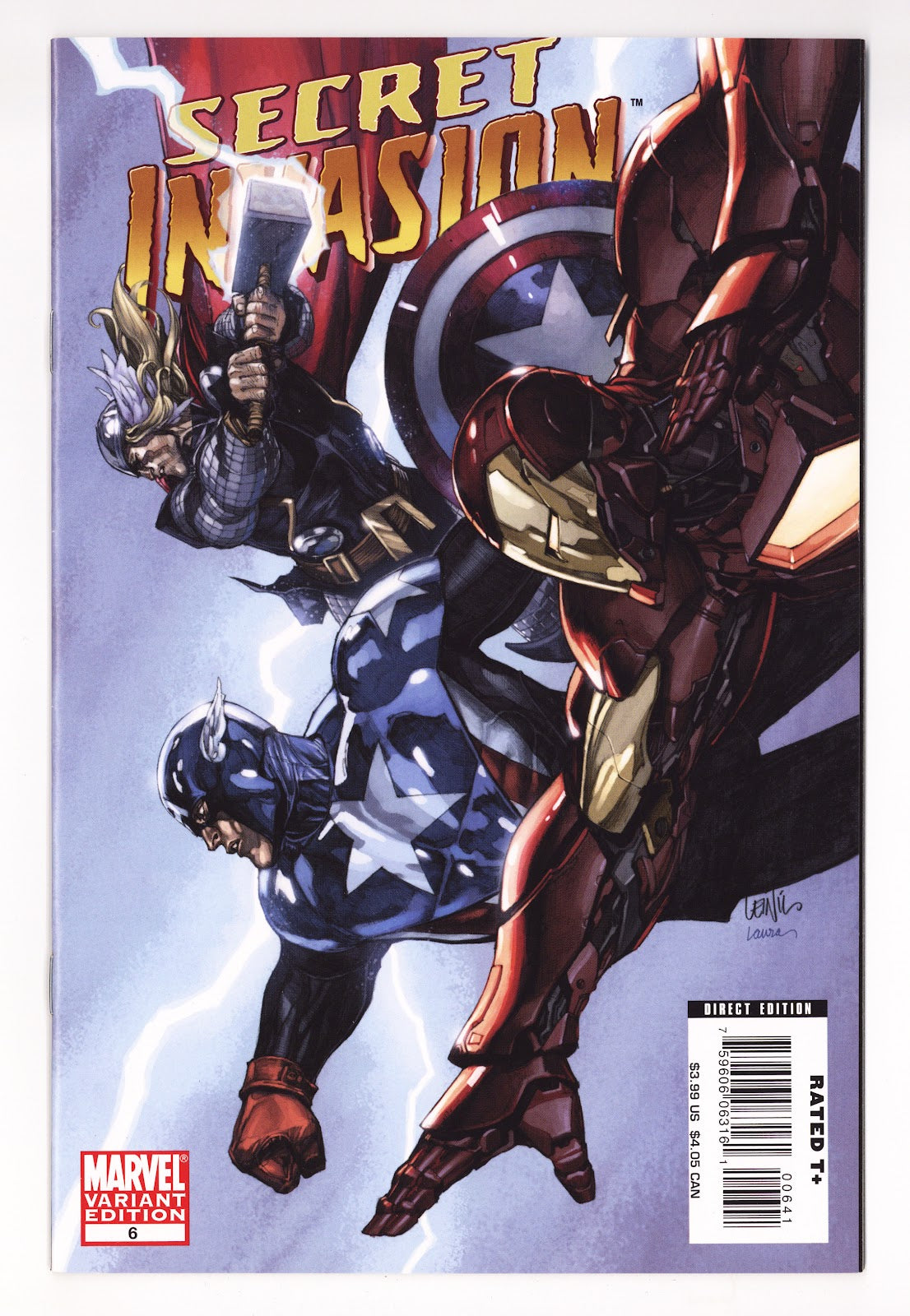 Secret Invasion Vol 1 6 High Grade (2008) Yu Variant 