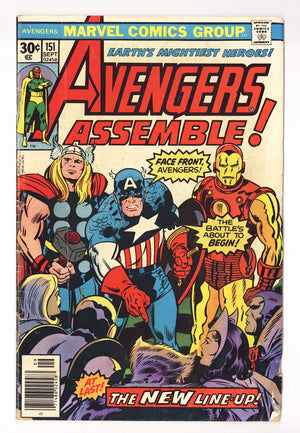 The Avengers Vol 1 151 Low Grade (1976)