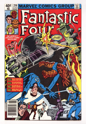 Fantastic Four Vol 1 219  Mid Grade   (1980)   Newsstand