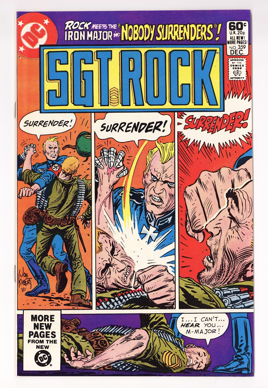 Sgt. Rock Vol 1 359 NM- (9.2) (1981) 
