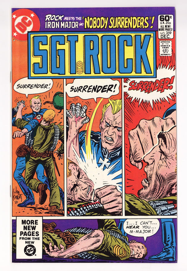 Sgt. Rock Vol 1 359 NM- (9.2) (1981)