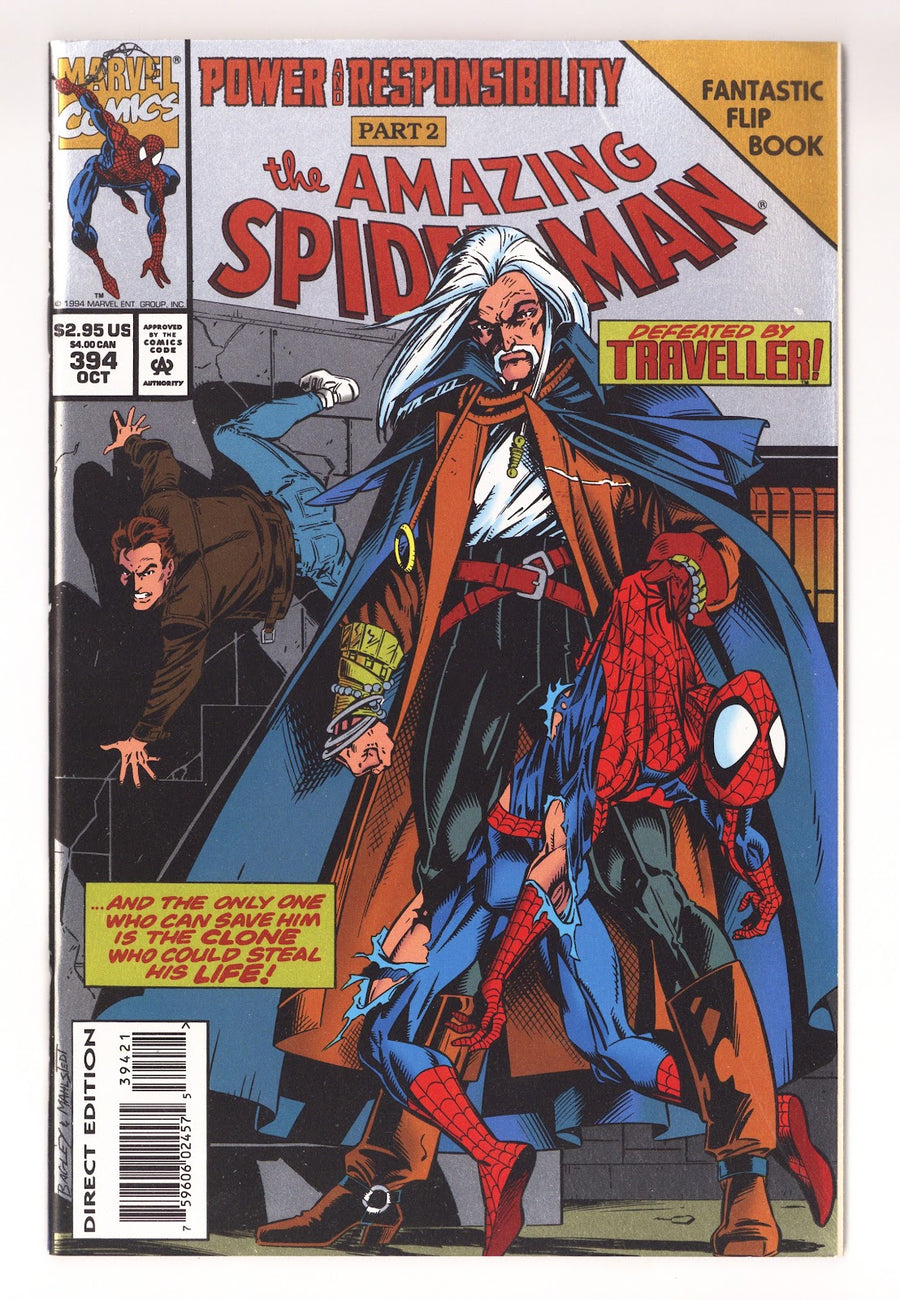 The Amazing Spider-Man Vol 1 394 [Flipbook] High Grade (1994) Foil Variant 