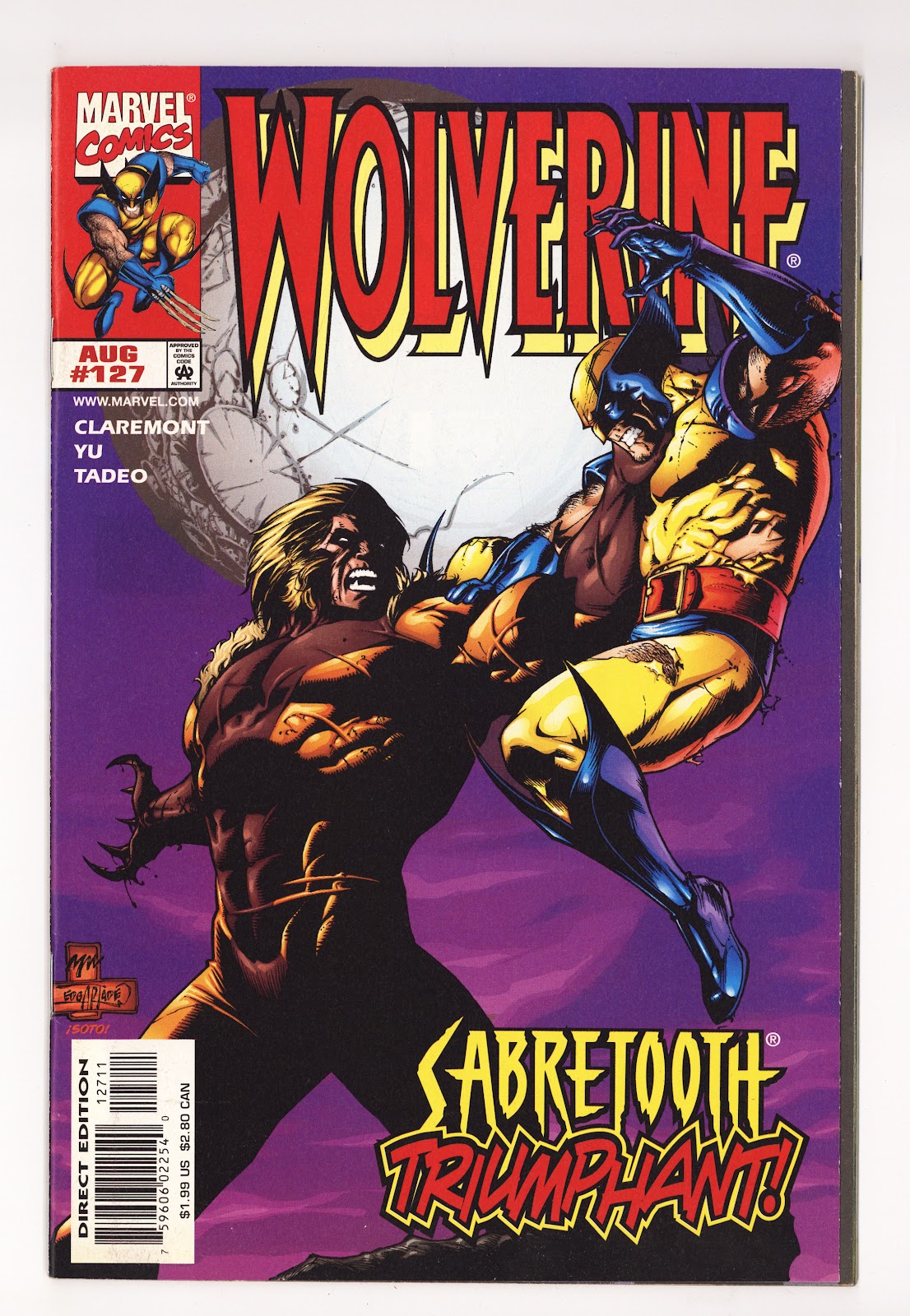 Wolverine Vol 2 127  High Grade   (1998)     