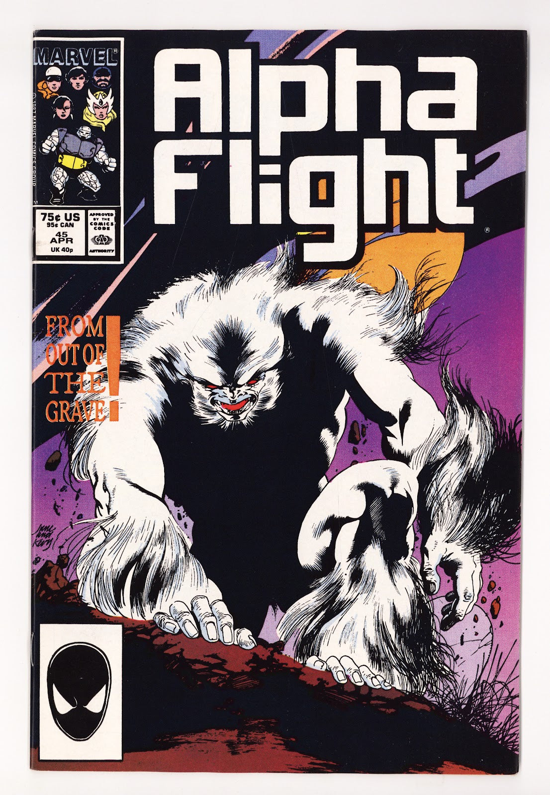 Alpha Flight Vol 1 45  High Grade   (1987)   Direct  
