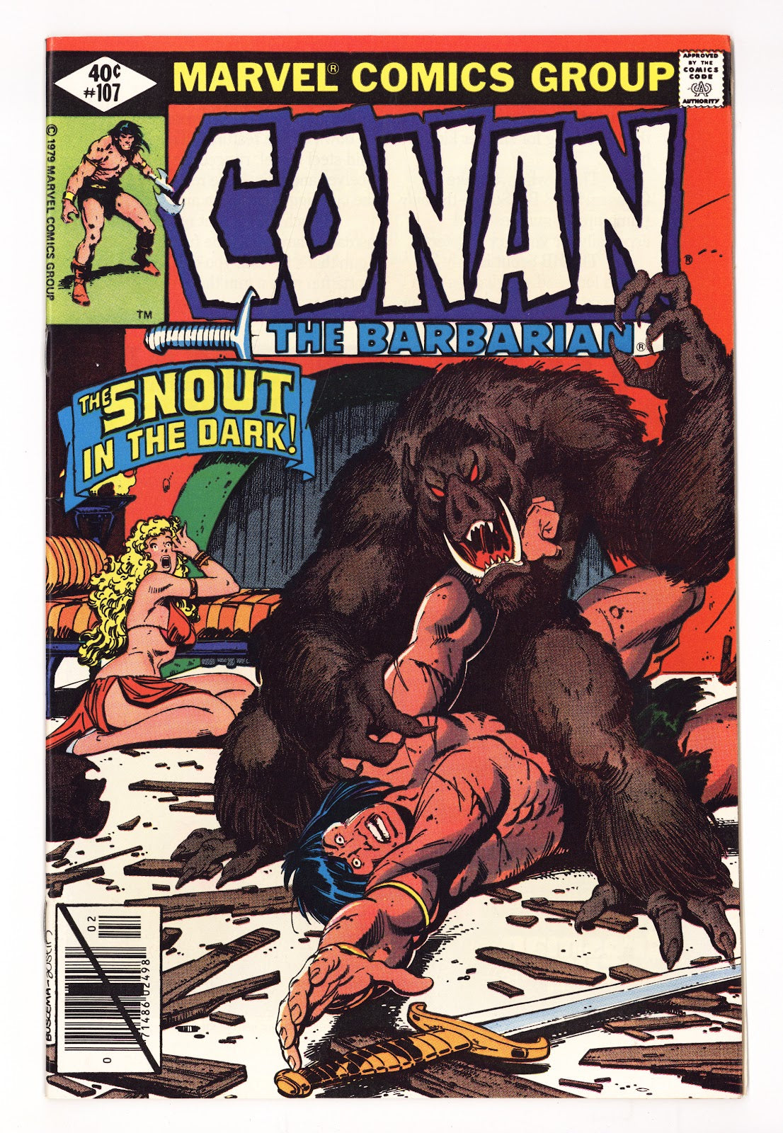 Conan the Barbarian Vol 1 107  High Grade   (1980)     