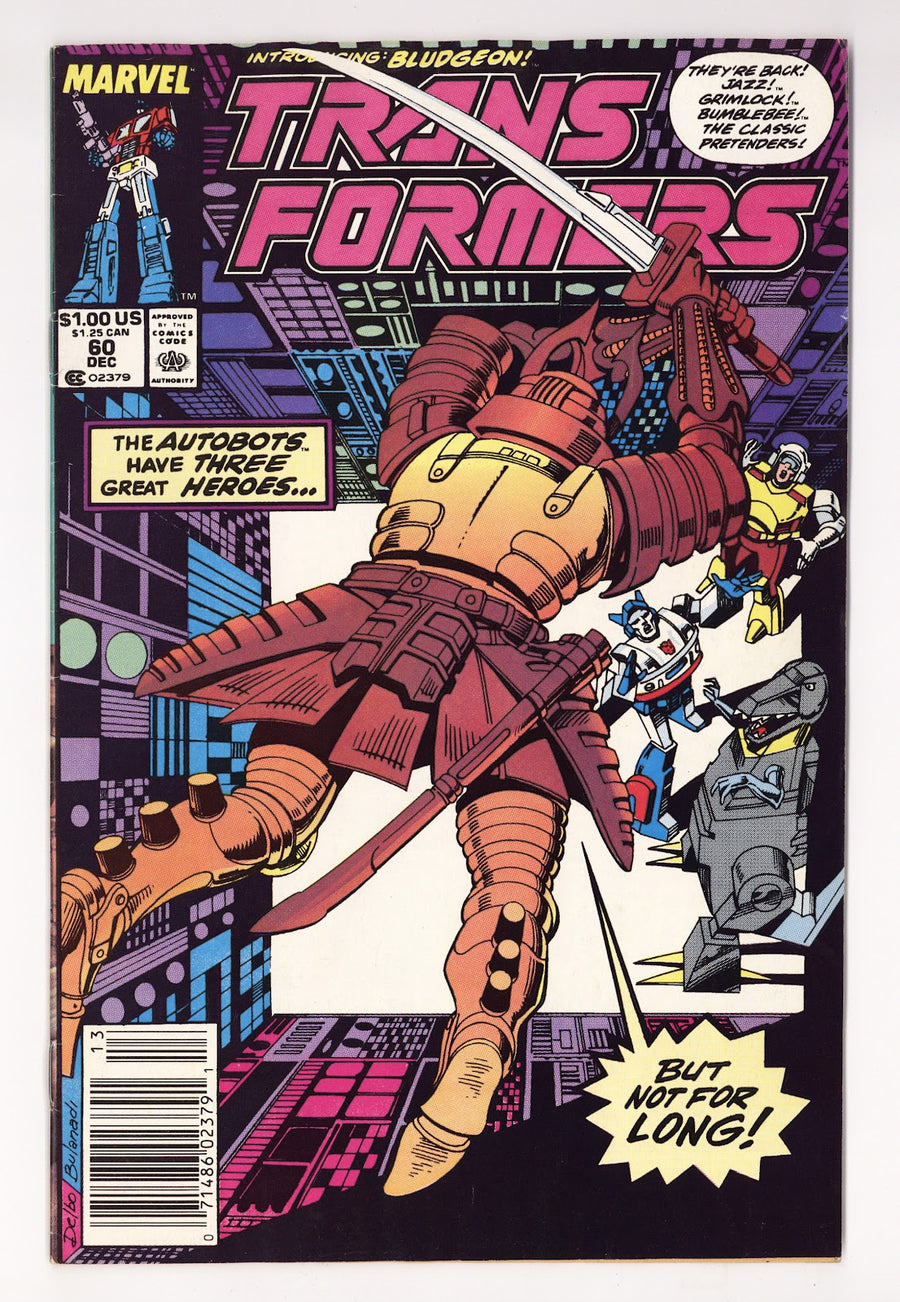 The Transformers Vol 1 60  FN/VF (7.0)   (1988)   Newsstand  