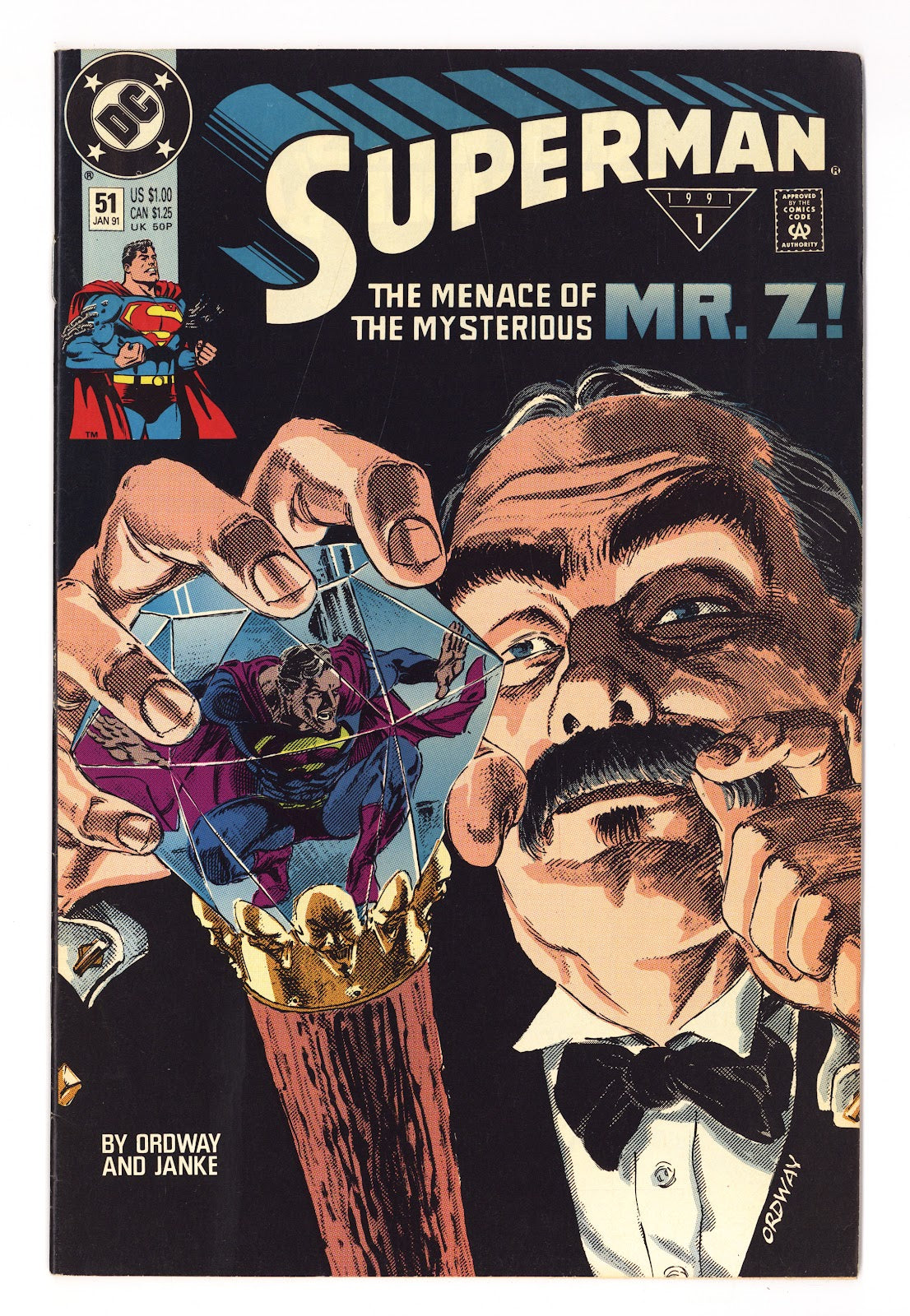 Superman Vol 2 51  Mid Grade   (1991)   Direct  