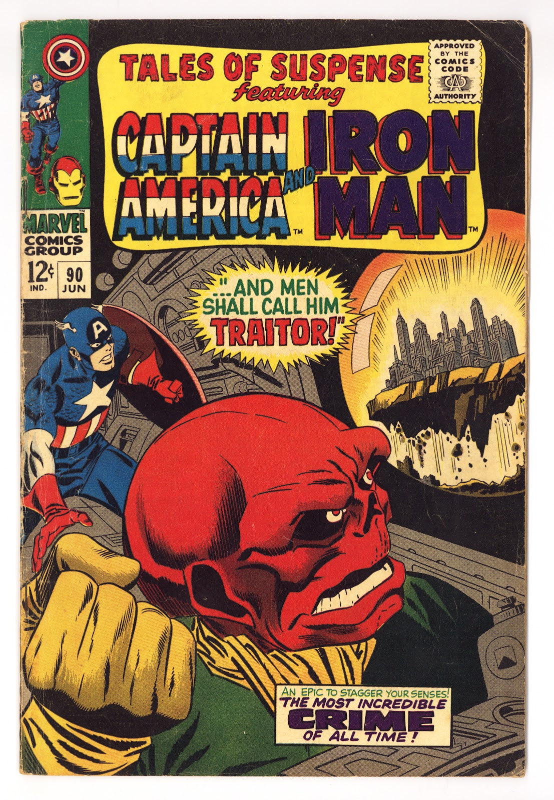 Tales of Suspense Vol 1 90 VG+ (4.5) (1967) 