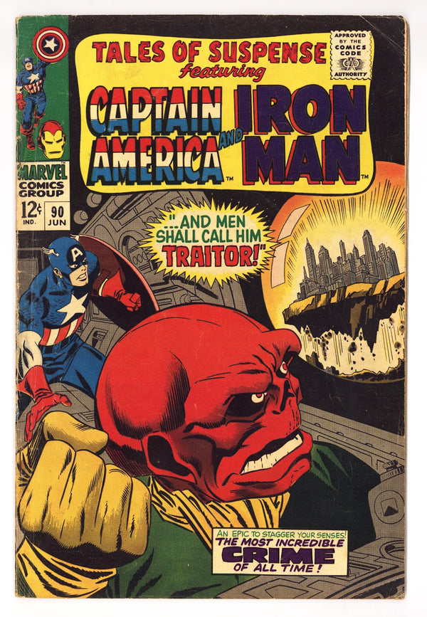 Tales of Suspense Vol 1 90 VG+ (4.5) (1967)