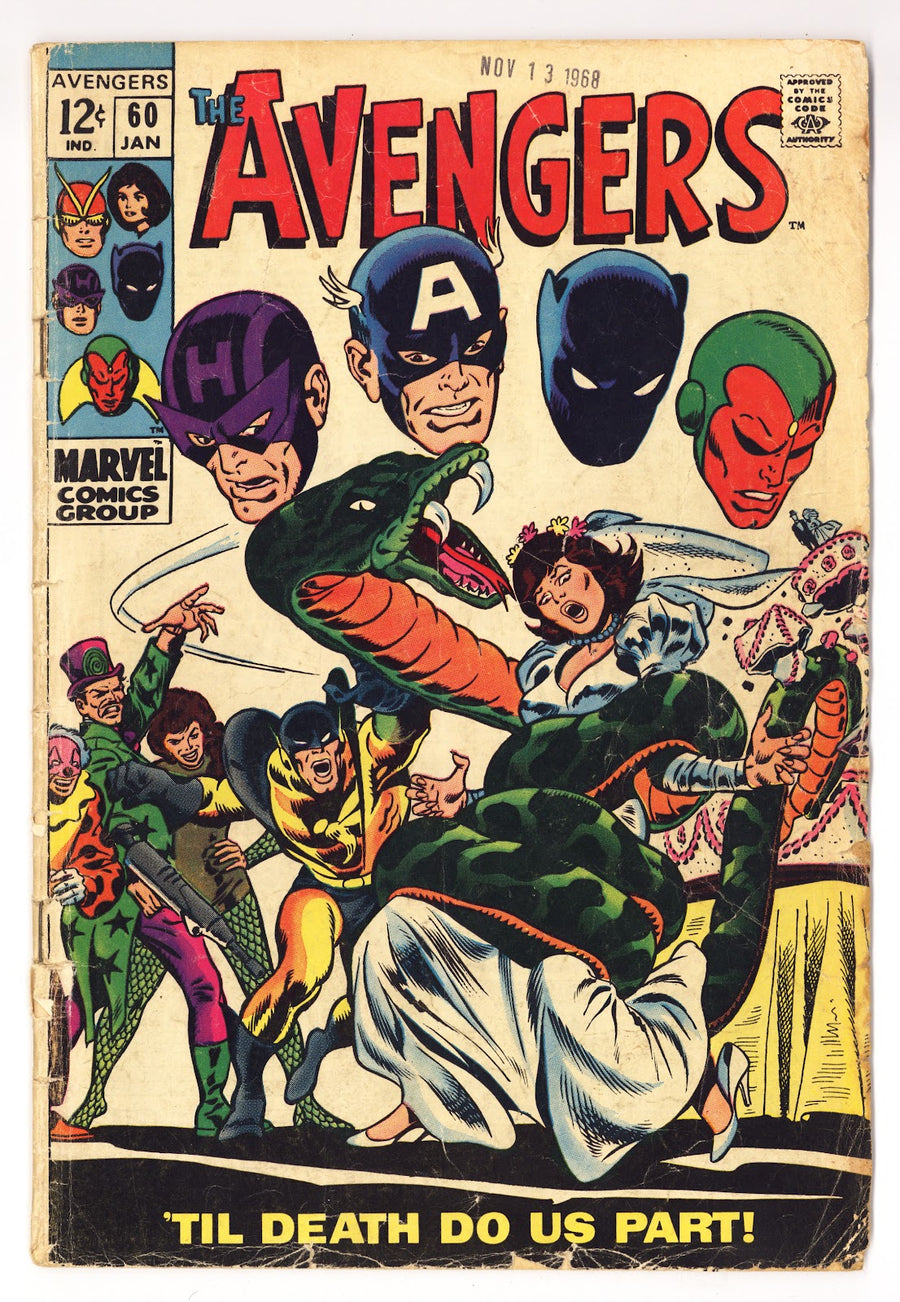 The Avengers Vol 1 60  GD/VG (3.0)   (1969)
