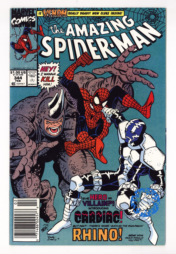 The Amazing Spider-Man Vol 1 344 VF/NM (9.0) (1991) Newsstand