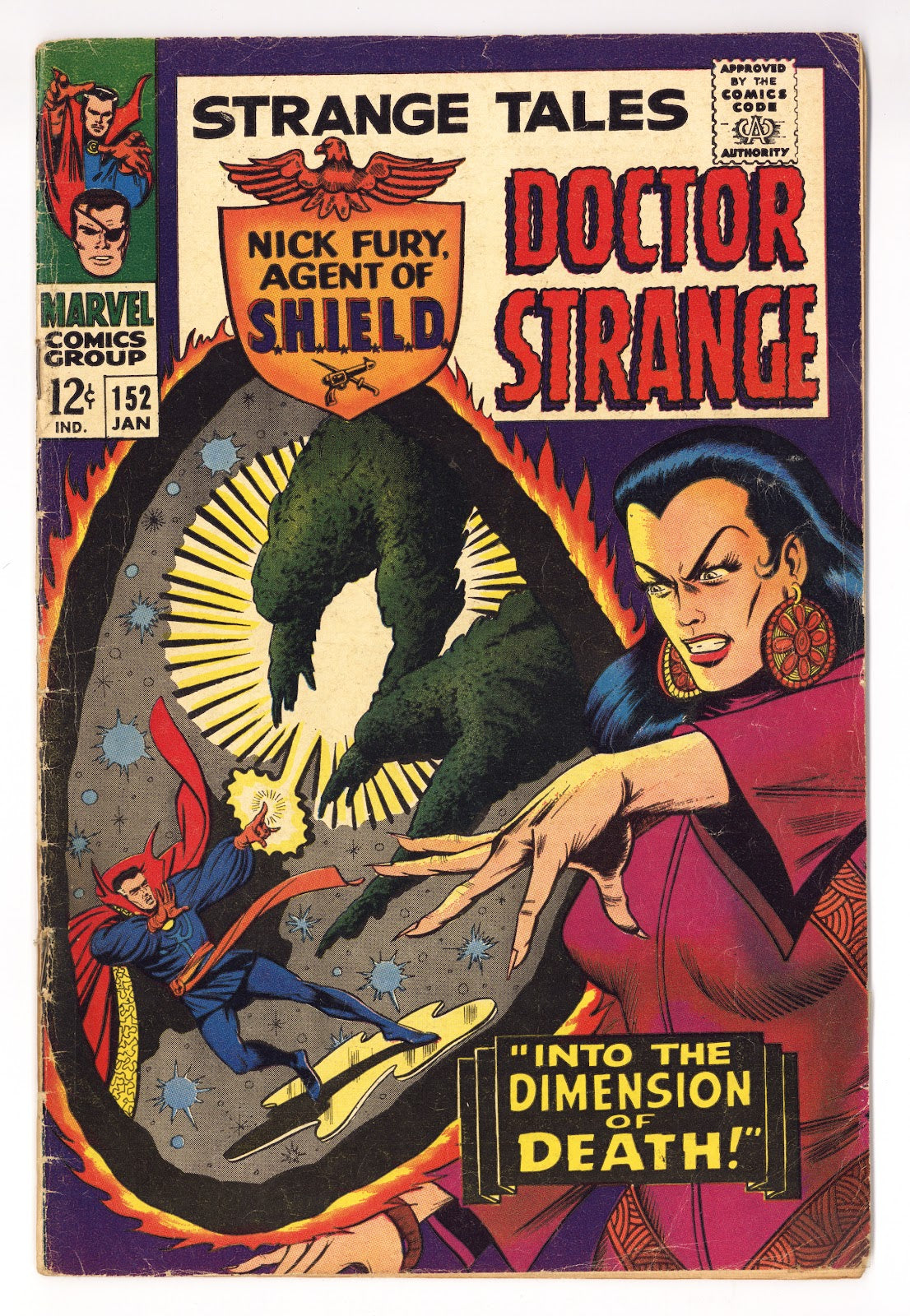 Strange Tales Vol 1 152 VG- (3.5) (1967) 