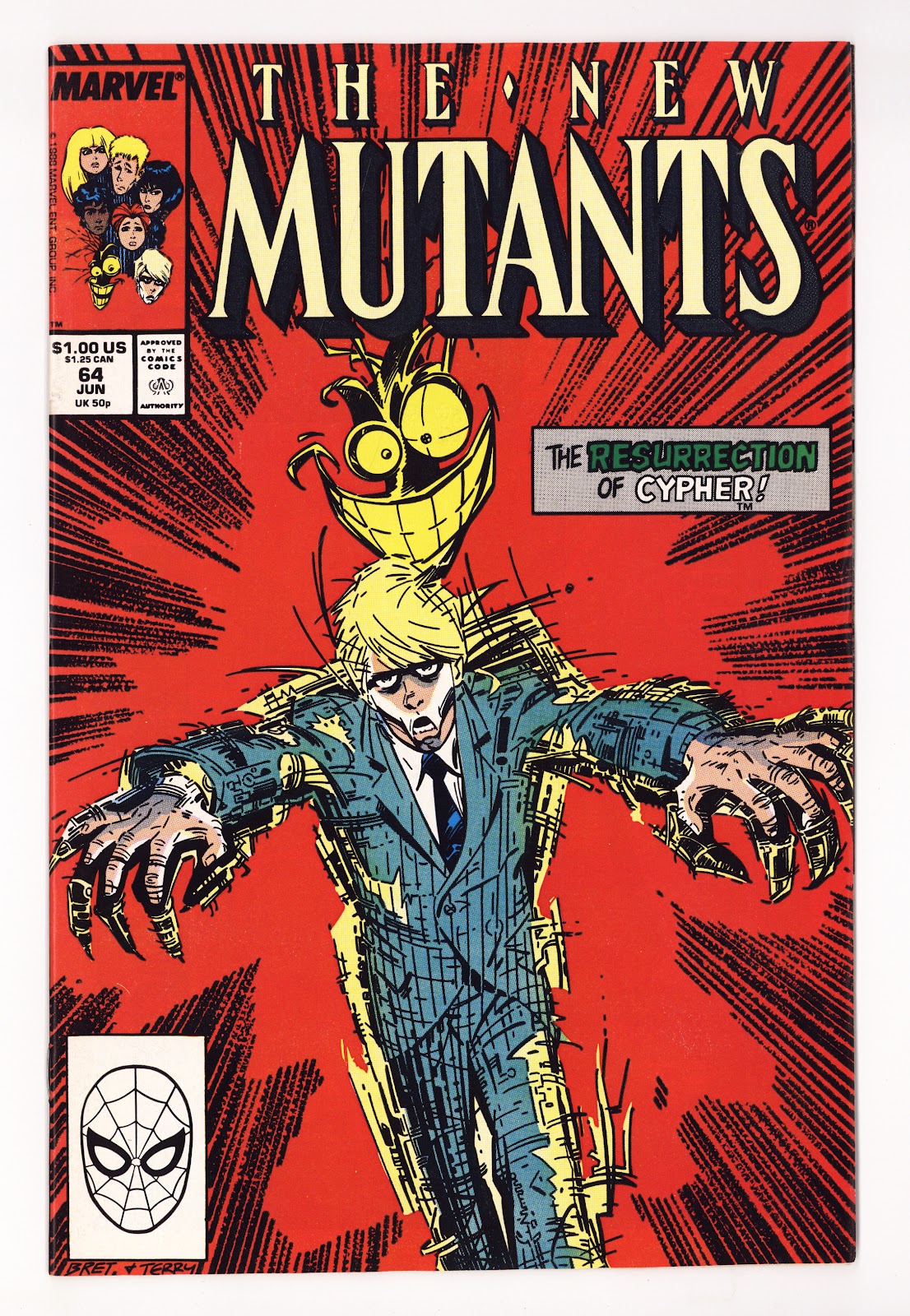 The New Mutants Vol 1 64 High Grade (1988) Direct 