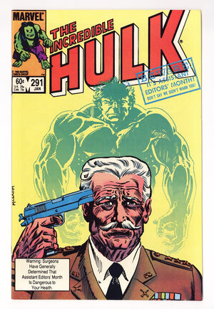 The Incredible Hulk Vol 1 291  High Grade   (1984)