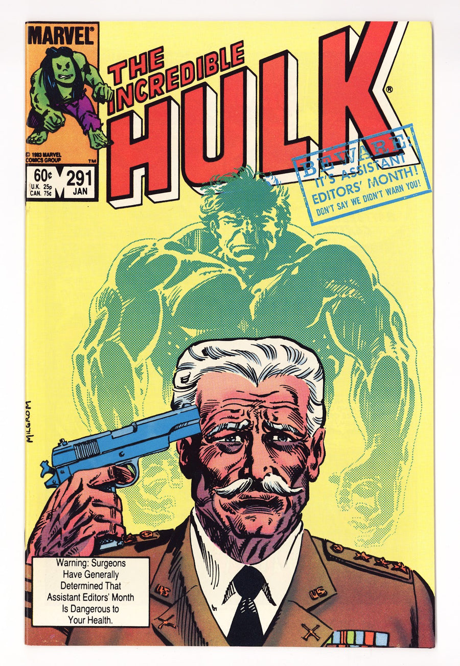 The Incredible Hulk Vol 1 291  High Grade   (1984)     