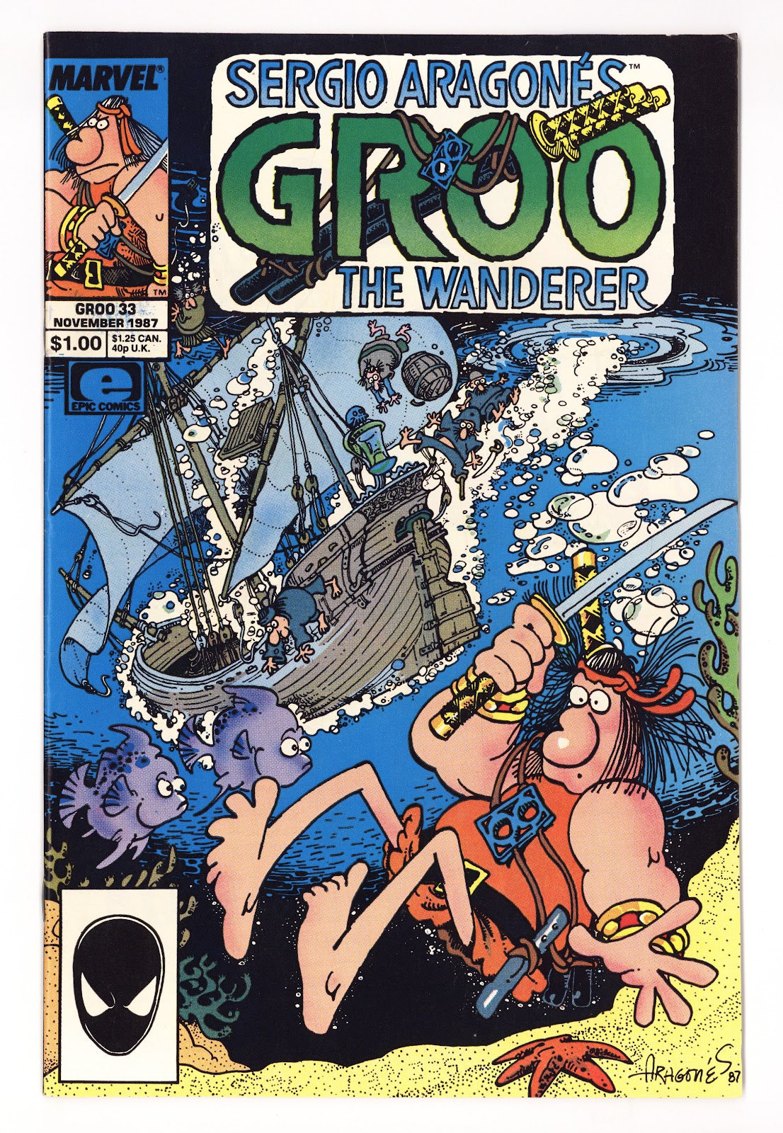 Sergio Aragones Groo the Wanderer Vol 2 33  Mid Grade   (1987)   Direct  