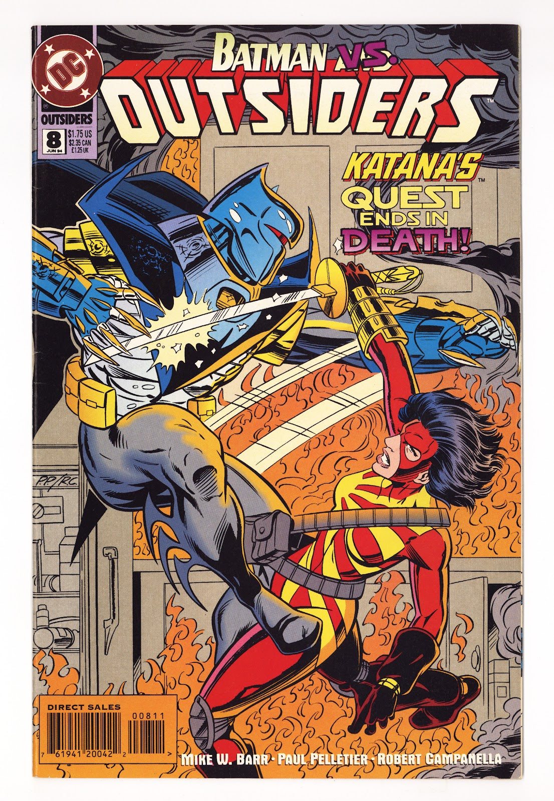 Outsiders Vol 2 8  Mid Grade   (1994)