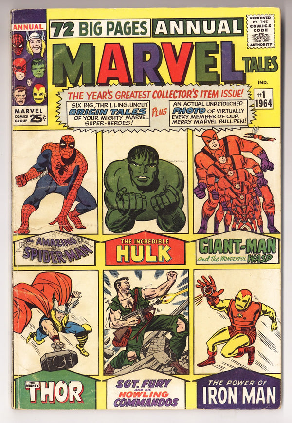 Marvel Tales Annual Vol 2 1  VG+ (4.5)   (1964)   Canadian Edition