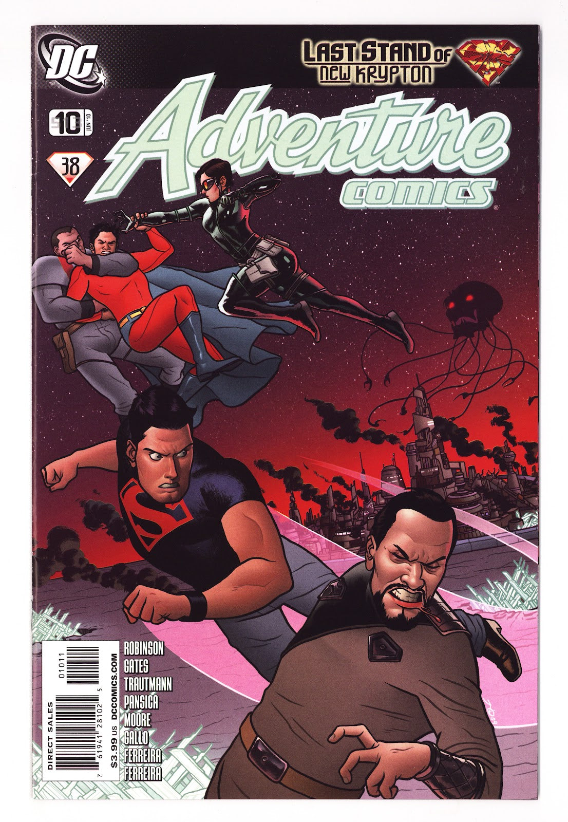 Adventure Comics Vol 3 10 / 513 High Grade (2010) 10 Cover 