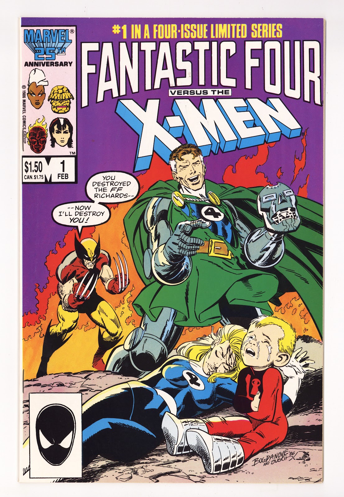 Fantastic Four vs. X-Men   1  High Grade   (1987)     