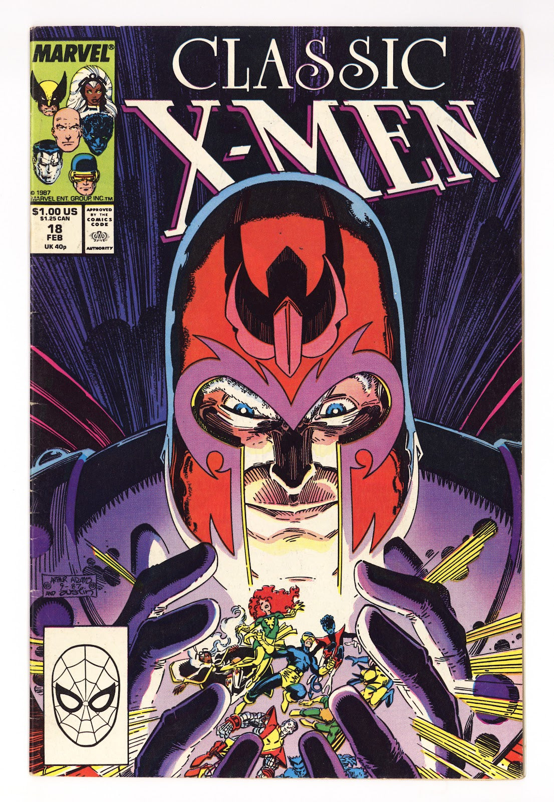 Classic X-Men 18 Mid Grade (1988) Direct 