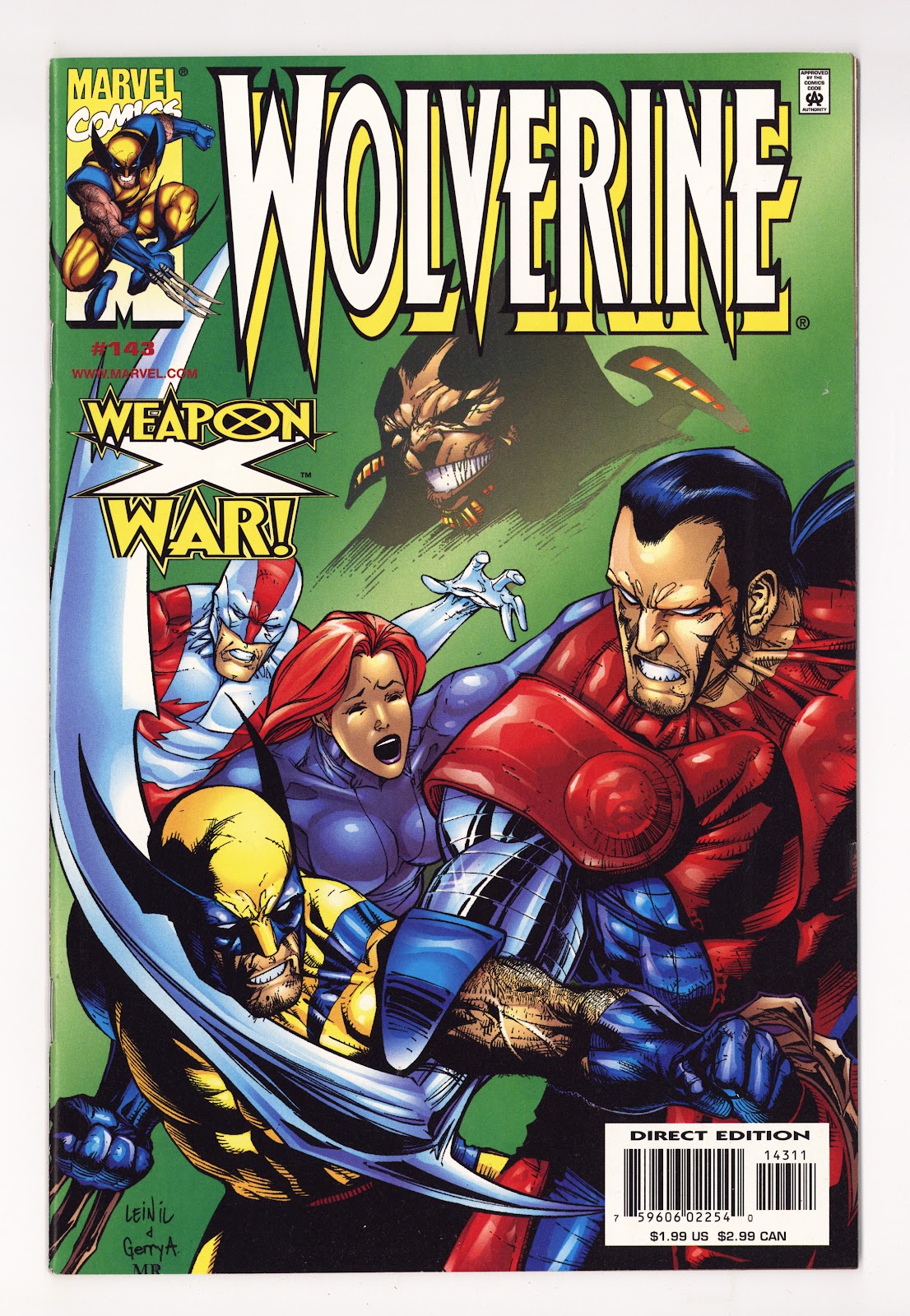 Wolverine Vol 2 143  High Grade   (1999)     