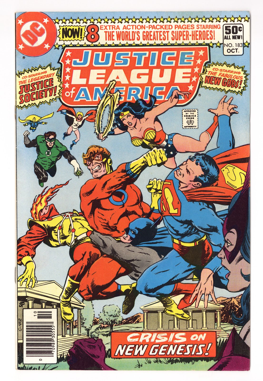 Justice League of America Vol 1 183 Mid Grade (1980) Newsstand 