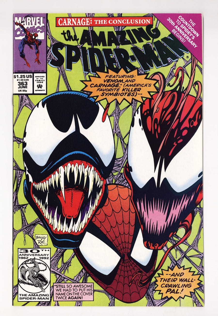 The Amazing Spider-Man Vol 1 363  NM- (9.2)   (1992)