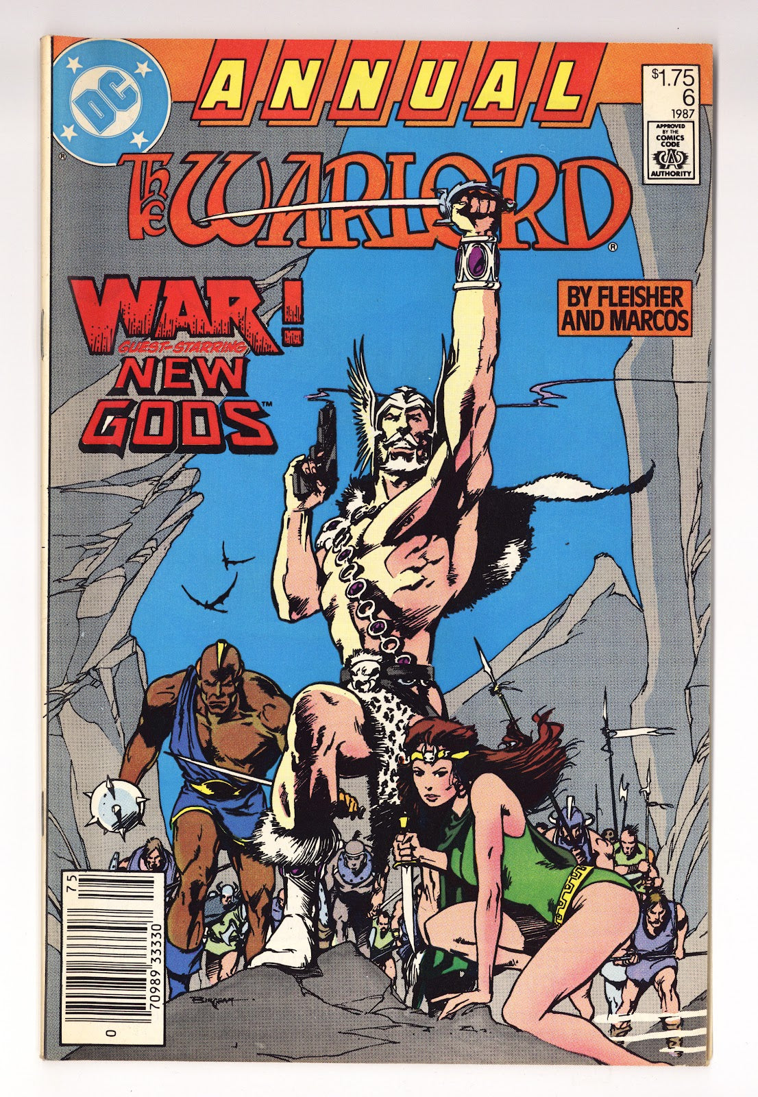 Warlord Annual Vol 1 6  Mid Grade   (1987)   Canadian Price Variant