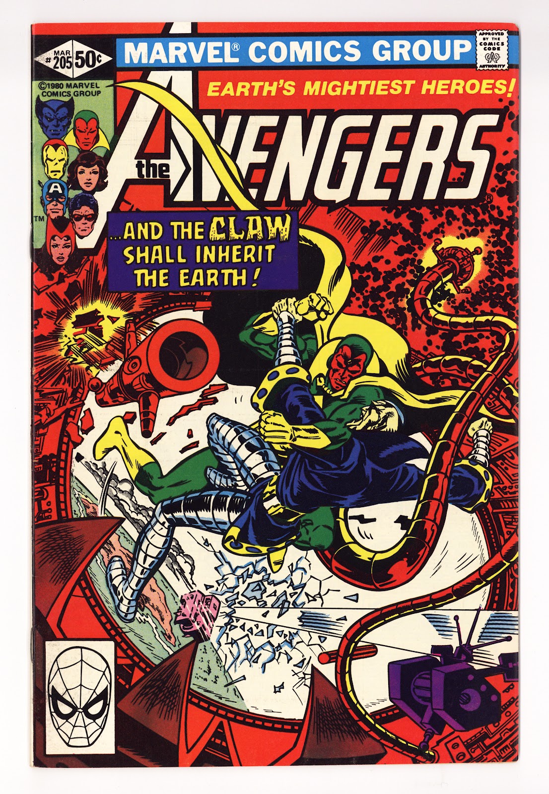 The Avengers Vol 1 205  High Grade   (1981)     