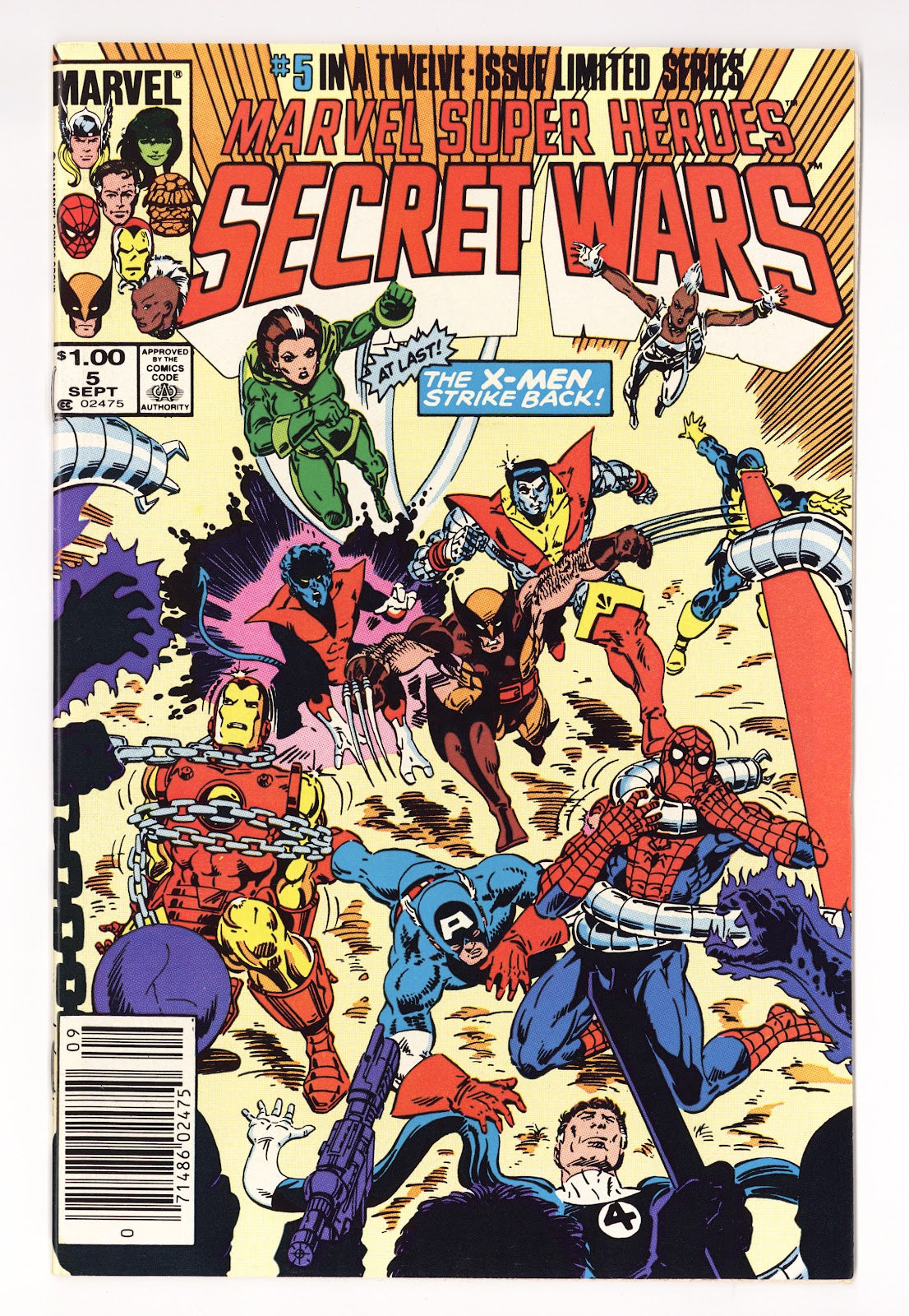Marvel Super-Heroes Secret Wars Vol 1 5 NM- (9.2) (1984) Canadian Price Variant 